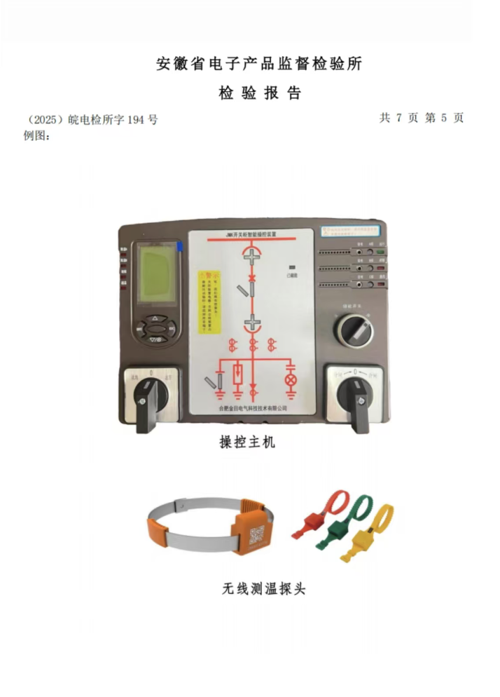 JMK开关智能操控装置检测报告
